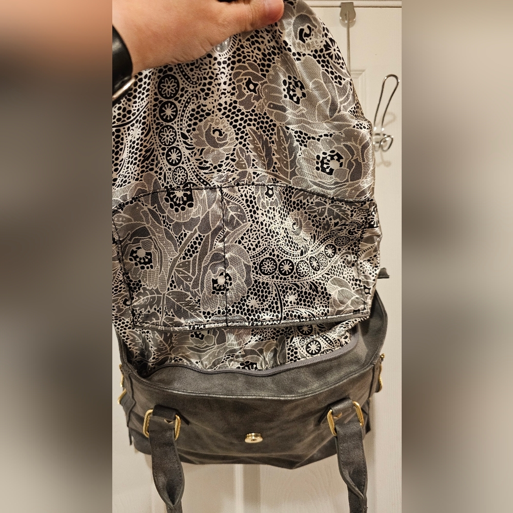 EUC Gray Women's Handbag - Faux Leather - Picture 11 of 15